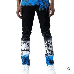 MAX DENIM (BLACK AND BLUE